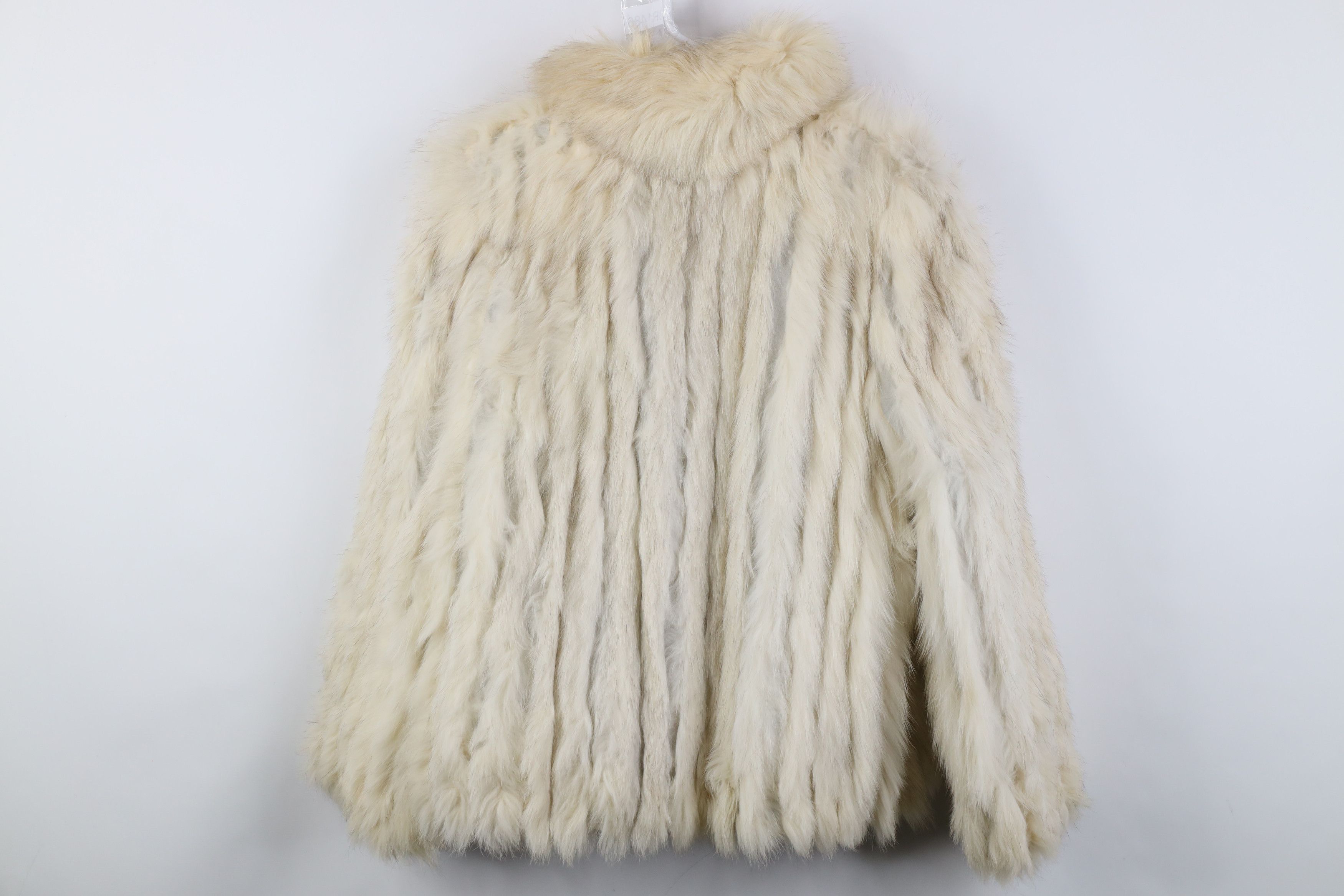 Vintage Vintage 80s 90s Streetwear Genuine Fox Fur Jacket Coat Cream Size M / US 6-8 / IT 42-44 - 13 Thumbnail