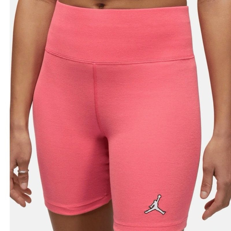 Jordan Brand •NWT• Air Jordan Womens Ribbed Pink (coral) Bike Shorts • XL Size 34" / US 12 / IT 48 - 5 Thumbnail