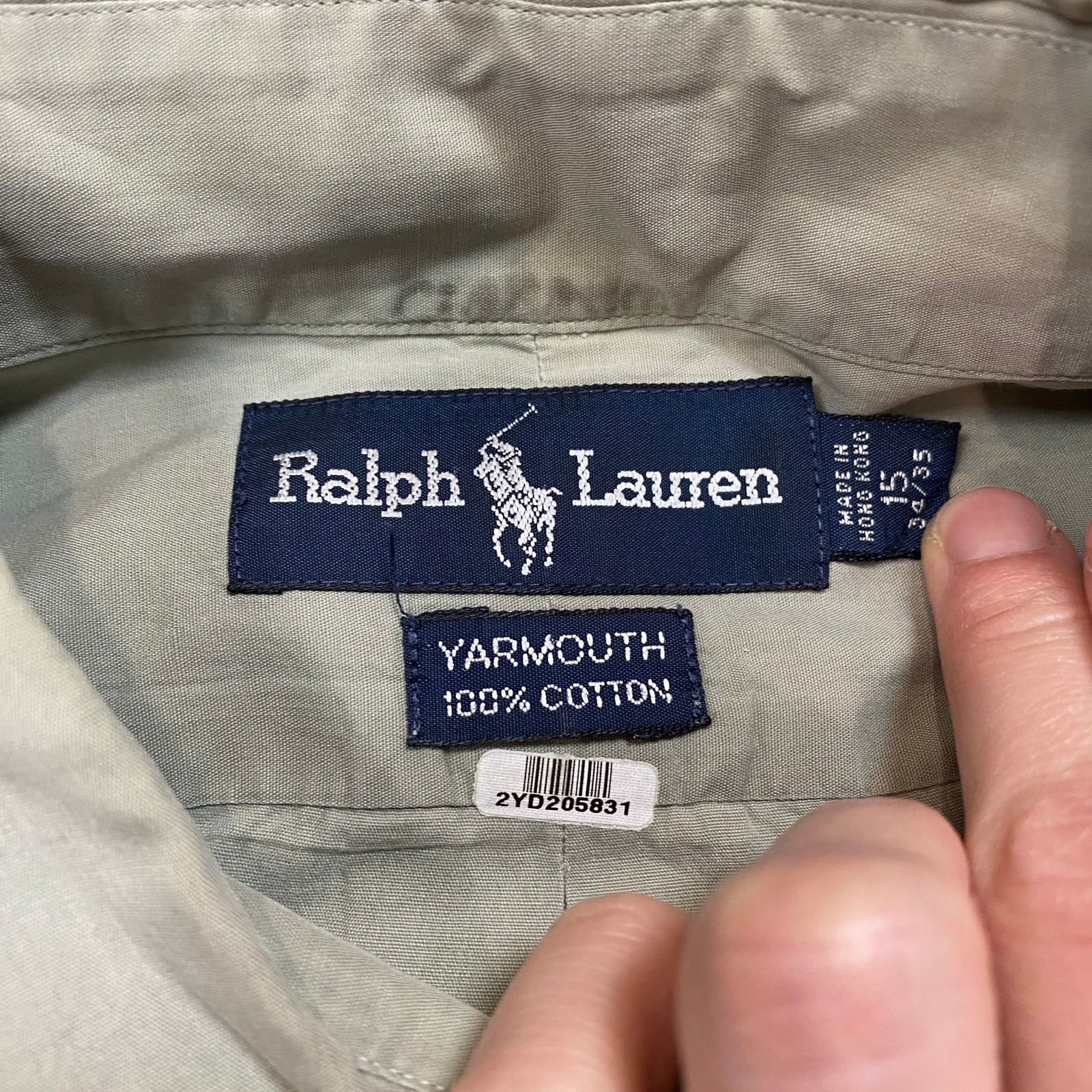 Ralph Lauren Vintage Ralph Lauren Yarmouth Button Up Shirt Men's 15 XL Size US XL / EU 56 / 4 - 4 Thumbnail