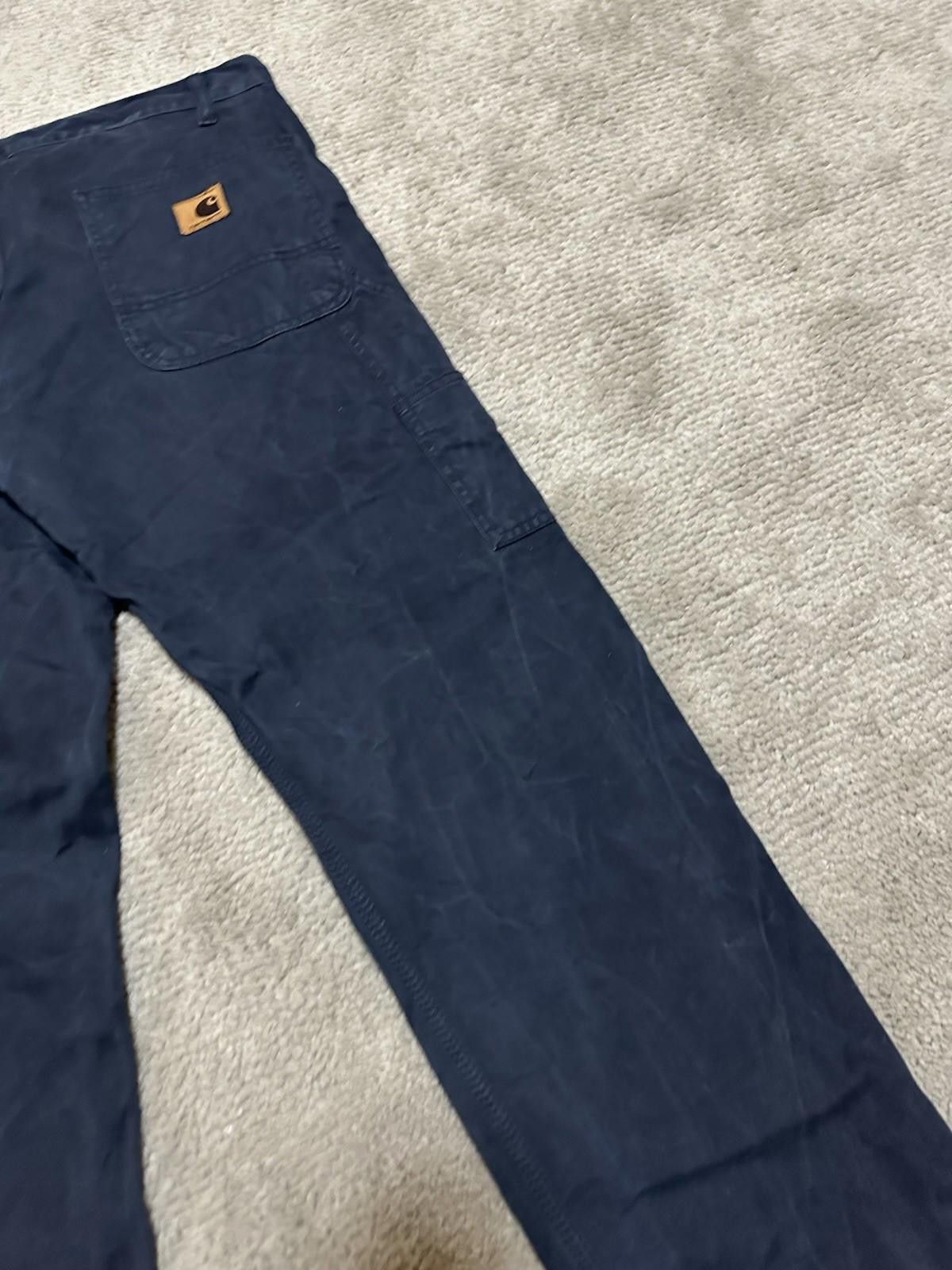 Carhartt Vintage Carhartt Navy Pants Lincoln single knee pant 36/32 Size US 36 / EU 52 - 4 Thumbnail