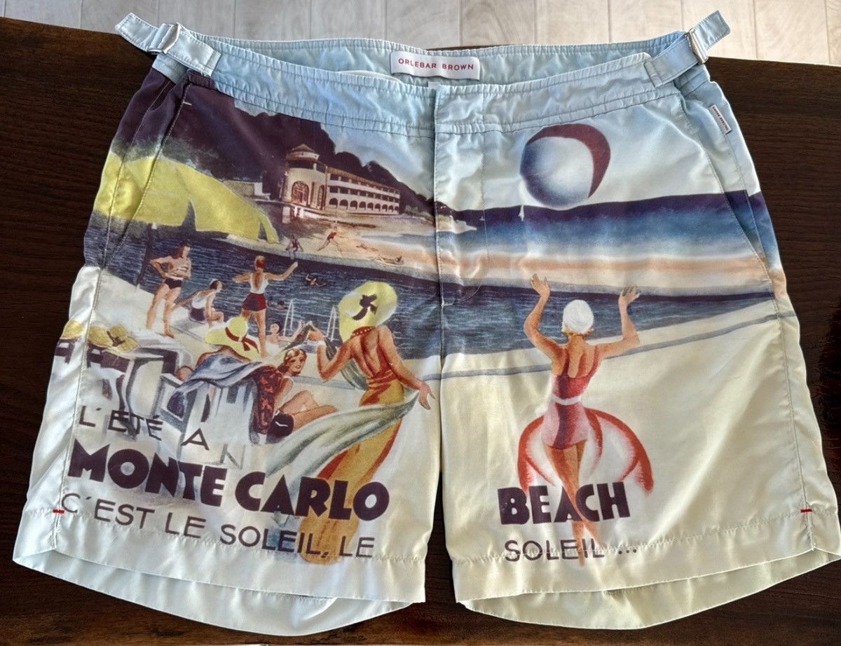 Orlebar Brown Monte Carlo Beach Bulldog Swim Shorts 32
