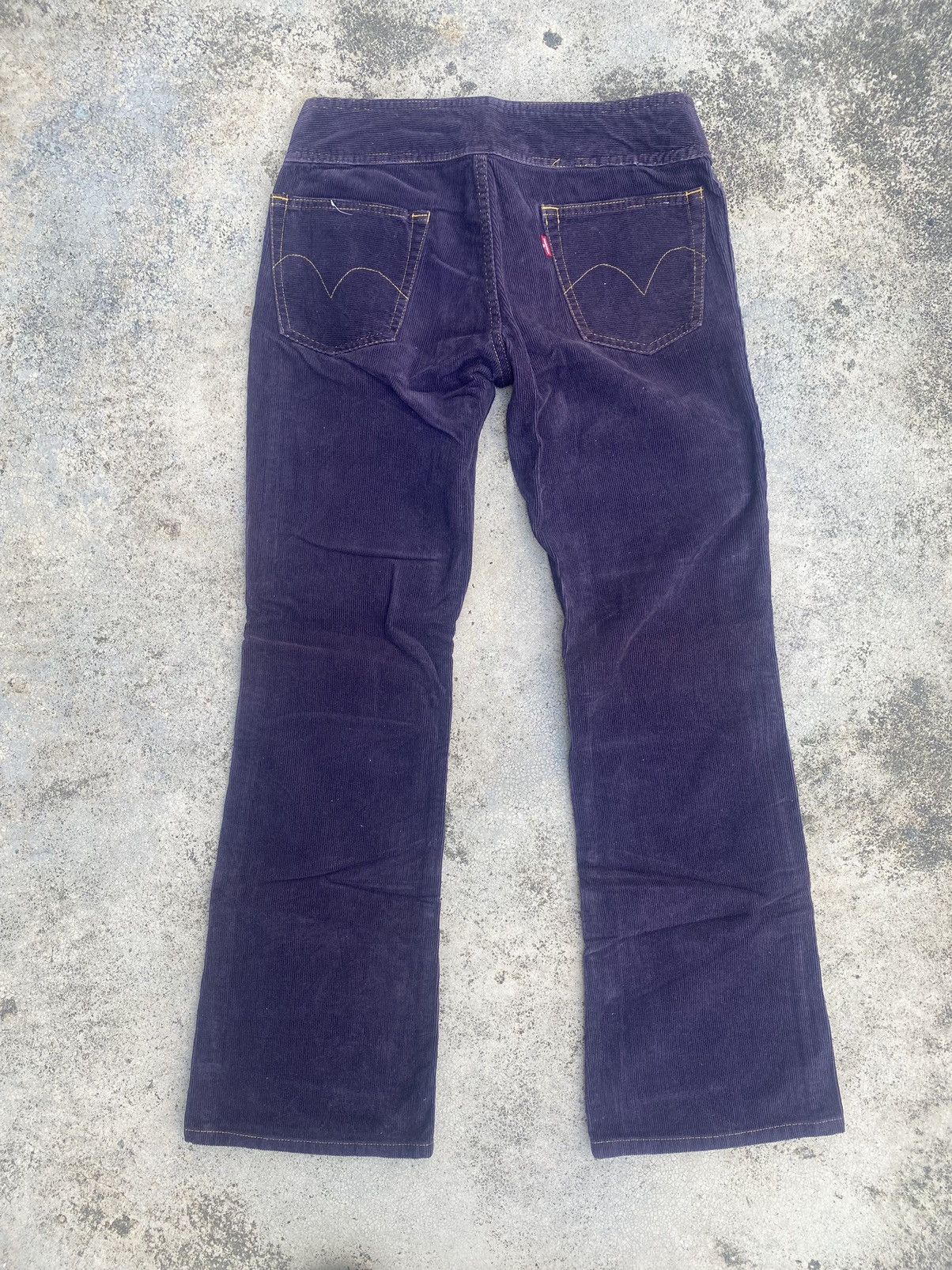 Designer × Hysteric Glamour × Japanese Brand Flare Hysteric Glamour Corduroy Low Rise Bush Pants Size US 27 - 16 Thumbnail