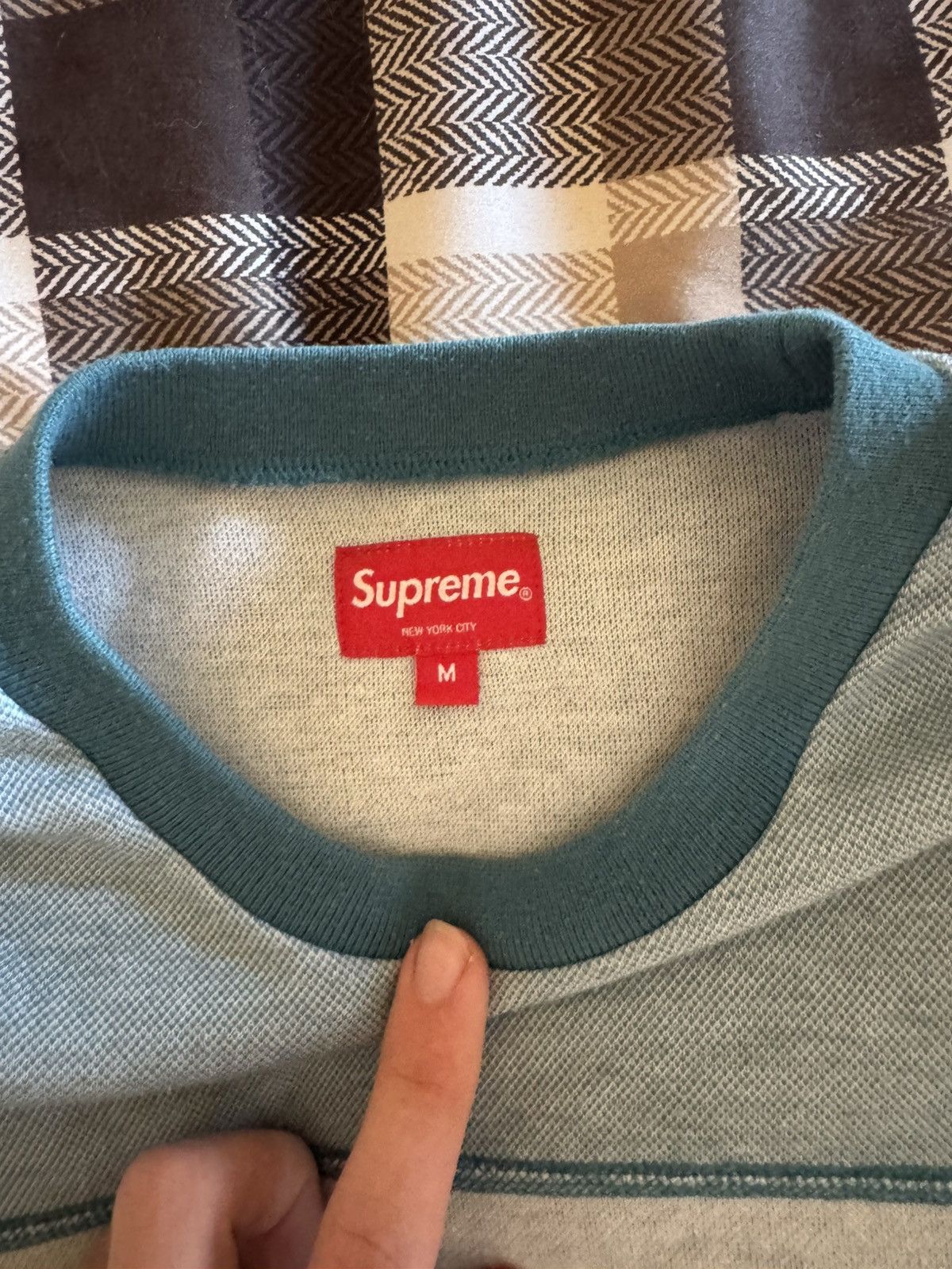 Supreme Supreme crewneck blue Size US M / EU 48-50 / 2 - 3 Thumbnail