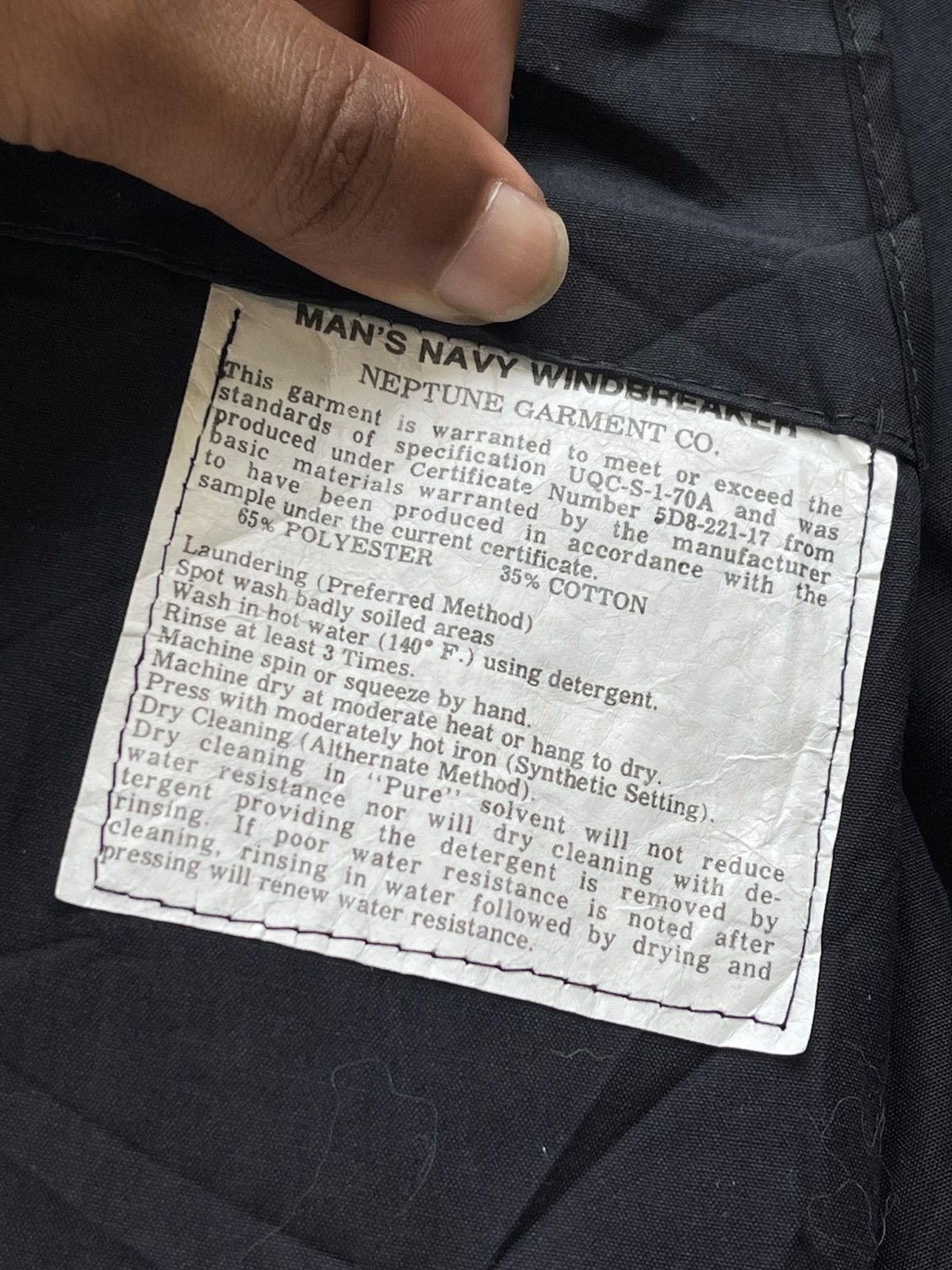 Naval Clothing Factory 🔥VINTAGE 1970'S U.S NAVY MAN'S BOMBER JACKET Size US S / EU 44-46 / 1 - 9 Thumbnail