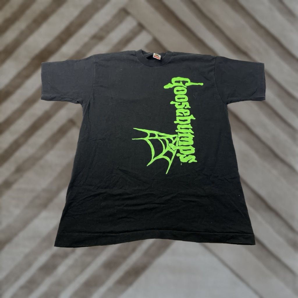 Vintage VINTAGE Goosebumps Halloween Horror 90s TV Show Promo T Shirt Tee FOTL Large Mens Black Logo Shirt Size US L / EU 52-54 / 3 - 1 Thumbnail