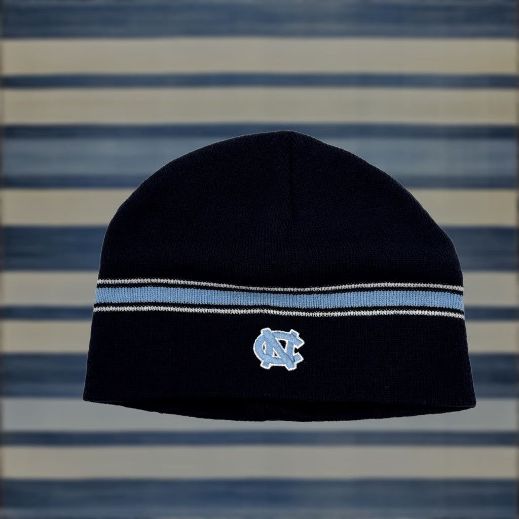 Top Of The World Top of the World UNC North Carolina Beanie Hat One Size Tarheels Cuffed OSFA Blue Knit Winter Men Size ONE SIZE - 1 Thumbnail