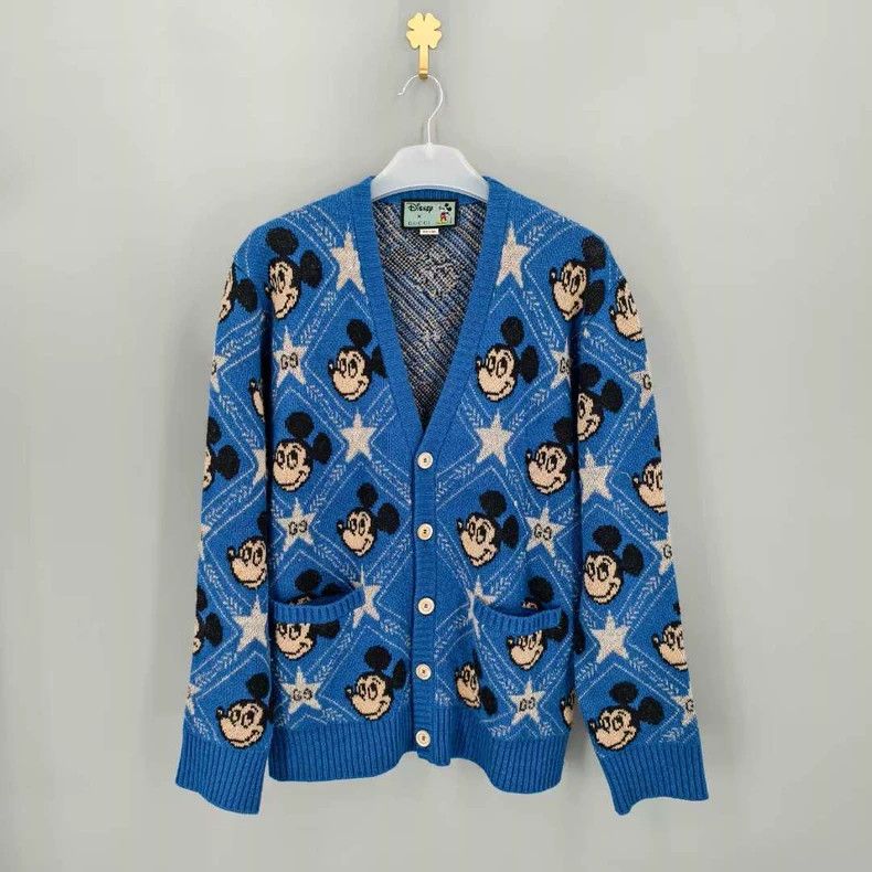 Gucci Gucci Disney blue co-branded full-print logo Mickey wool ca Size US L / EU 52-54 / 3 - 1 Thumbnail