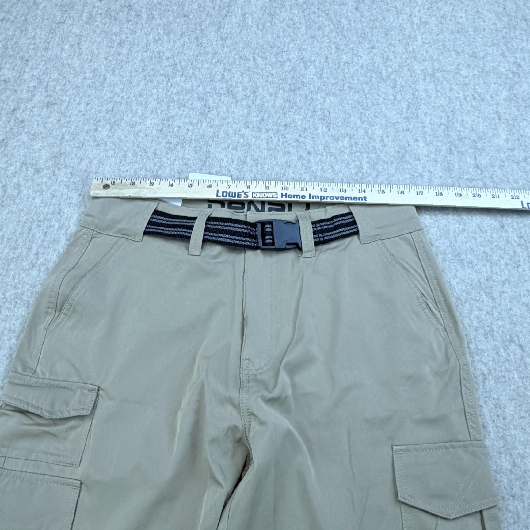 Vintage Denali Cargo Shorts Mens 32 Khaki Stretch Belted Pockets Outdoor Hiking Size US 32 / EU 48 - 6 Thumbnail
