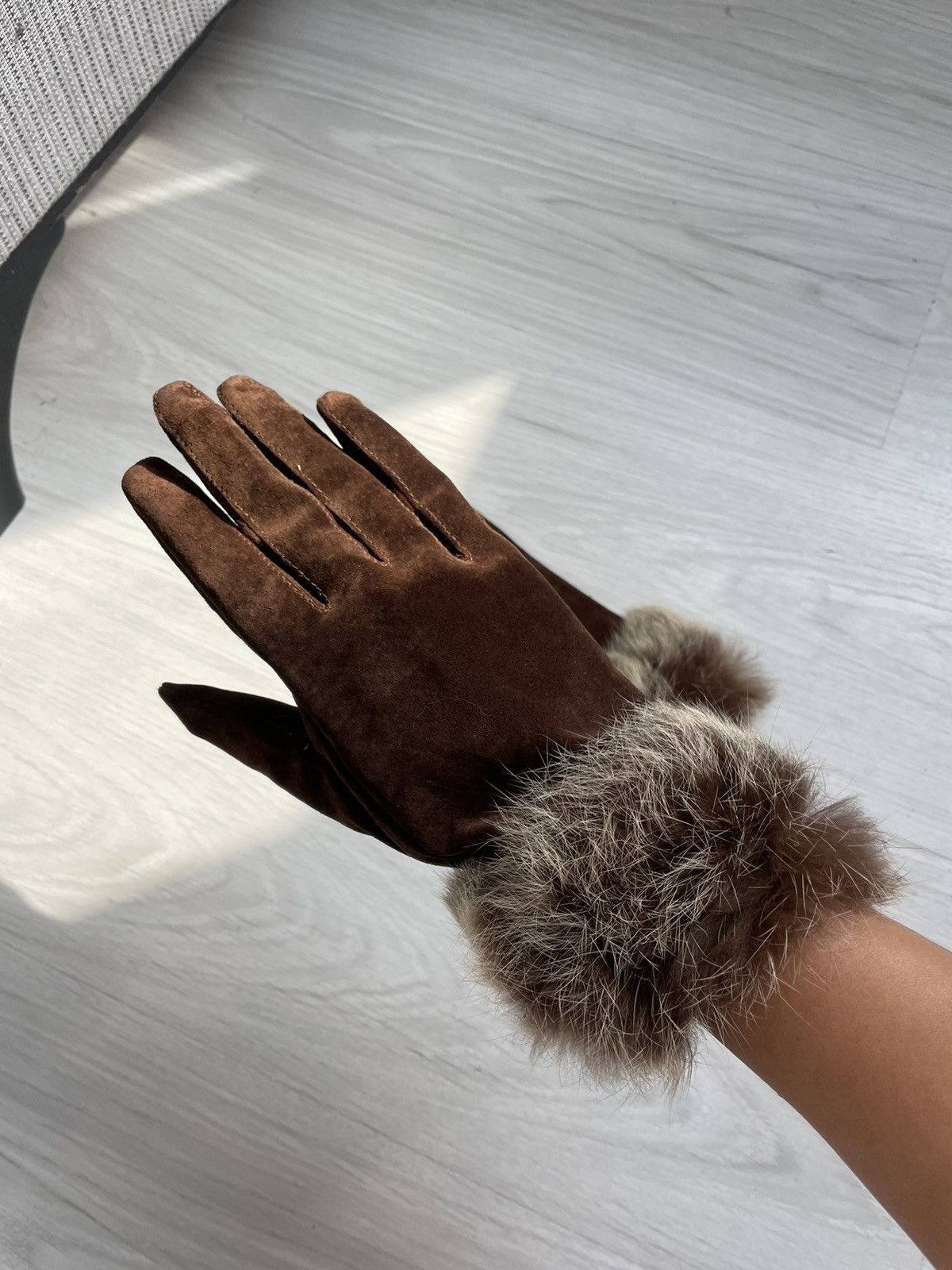 Vintage Vintage leather gloves Size ONE SIZE - 12 Thumbnail