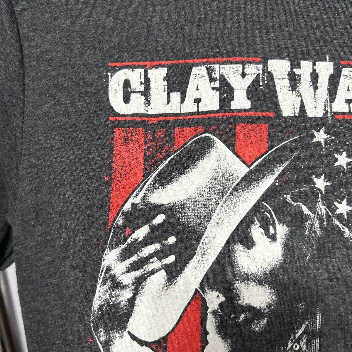 Other Clay Walker Gray American Flag Tshirt Size Small - "Daniel" Size S / US 4 / IT 40 - 10 Thumbnail