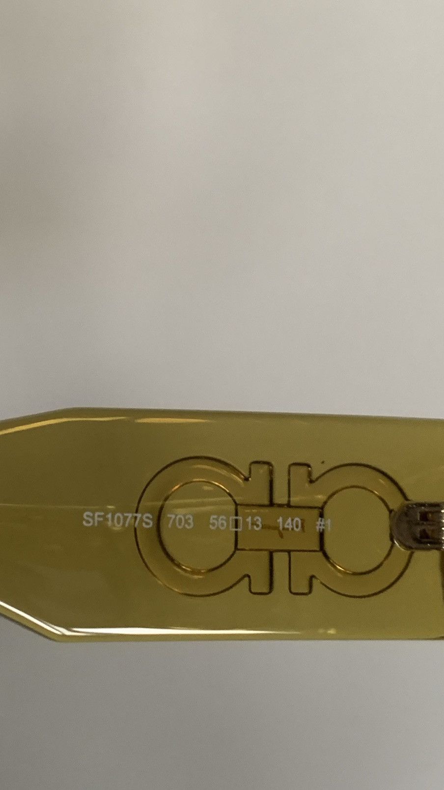 Salvatore Ferragamo New Salvatore Ferragamo SF1077 Sunglasses Yellow Size ONE SIZE - 3 Thumbnail