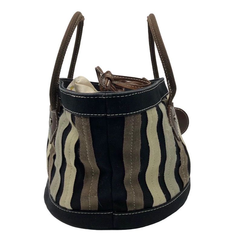 Vivienne Westwood Vivienne Westwood Striped linen collared leather label Sat Size ONE SIZE - 3 Thumbnail