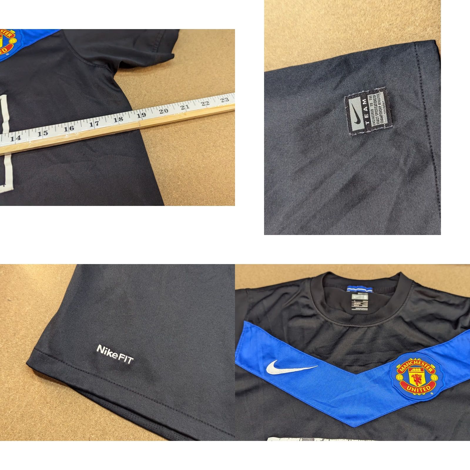 Nike Nike Manchester Unit 2009-2010 Away Jersey Mens Size S Football Shirt Black Size US S / EU 44-46 / 1 - 8 Thumbnail