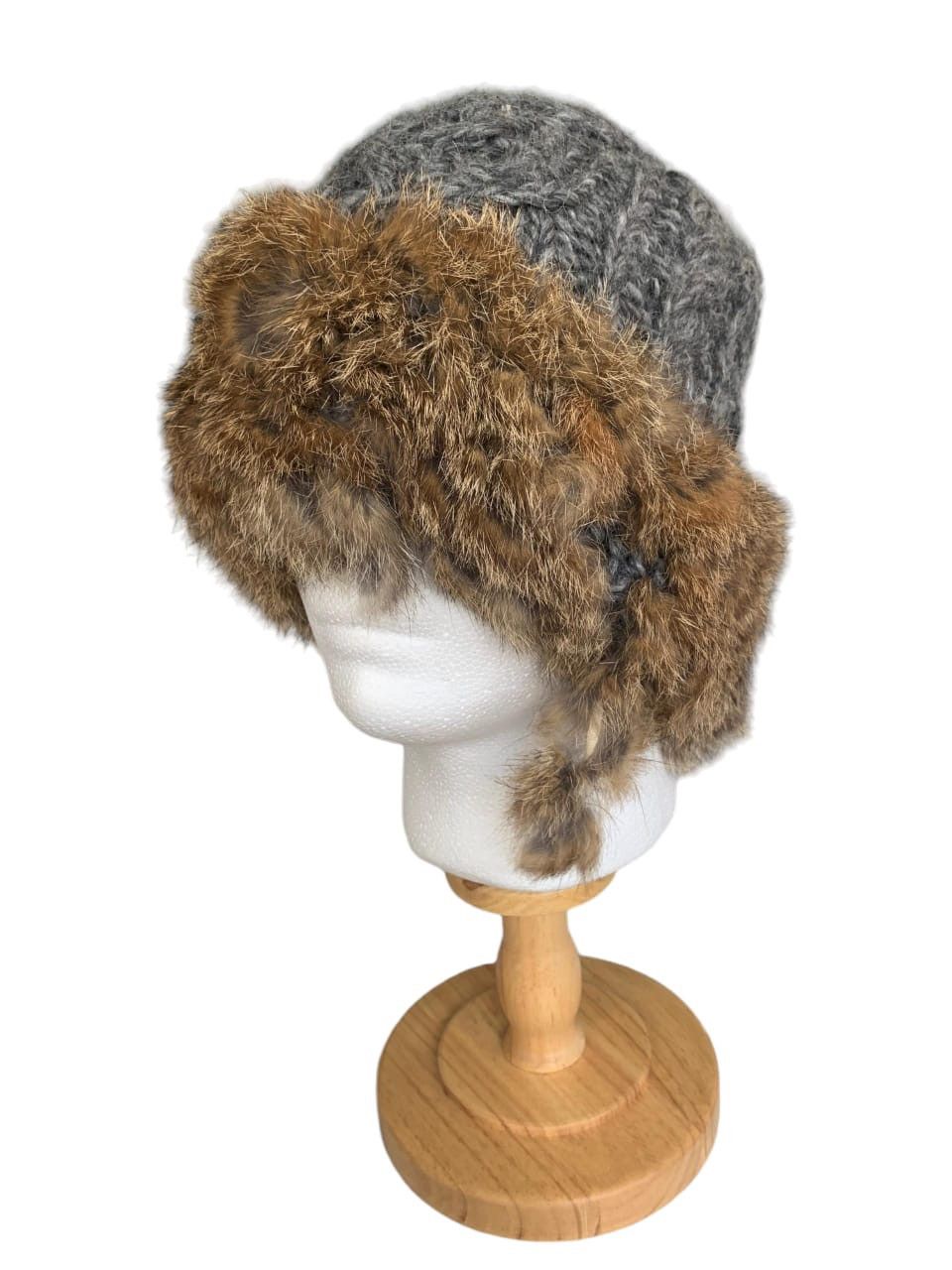 14th Addiction × Japanese Brand × Le Grande Bleu (L.G.B.) Punk Style Knitted Fur Beanie Hat Size ONE SIZE - 4 Thumbnail