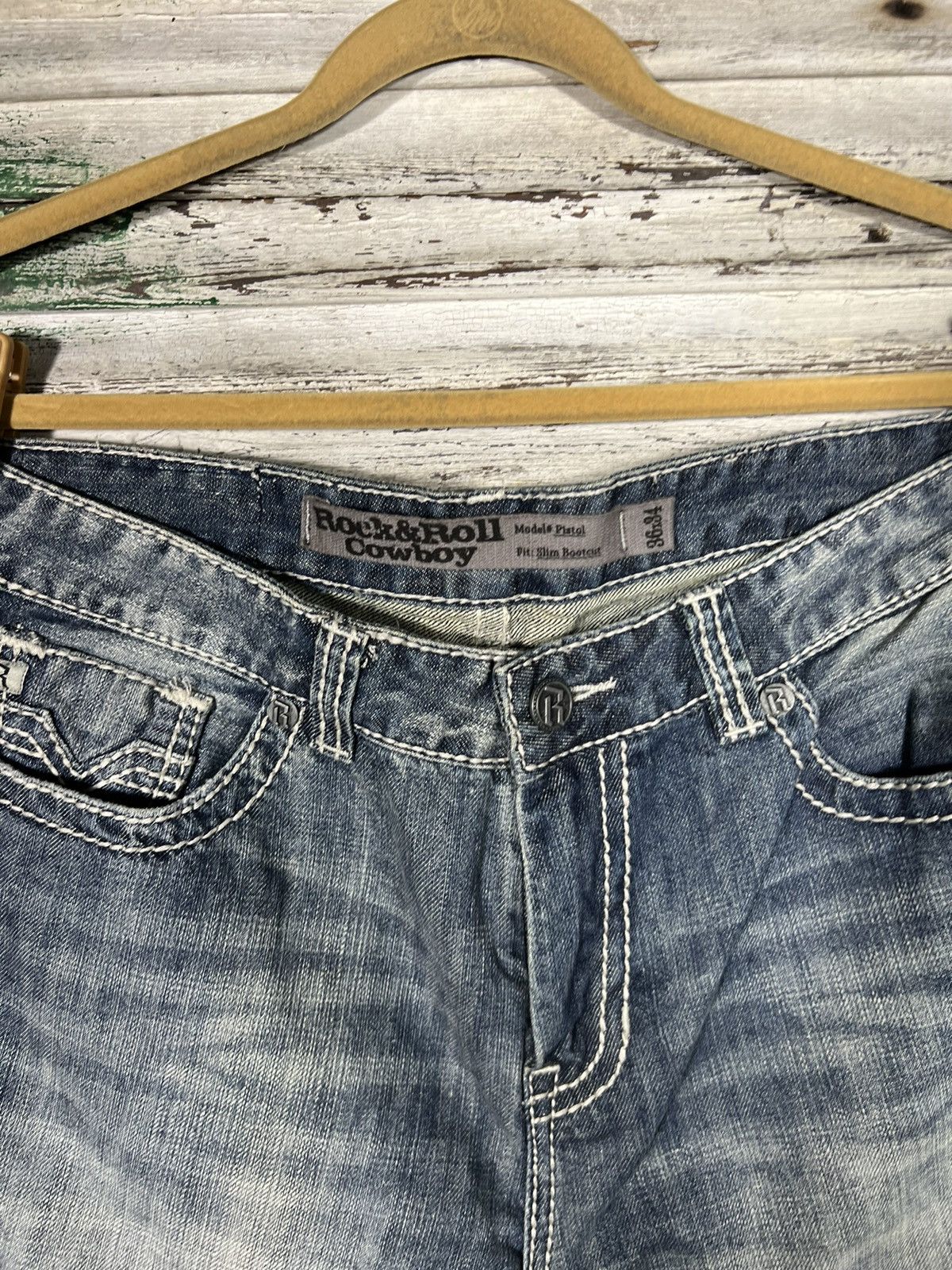 Other Rock & Roll Denim Jeans 36 x 34 Size US 36 / EU 52 - 9 Thumbnail