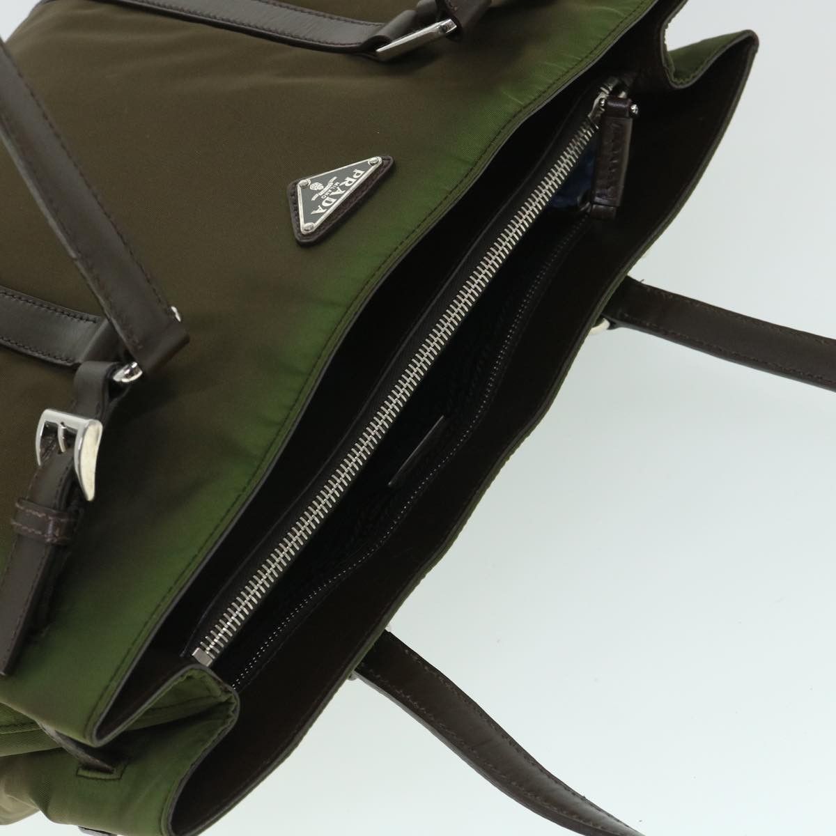 Prada PRADA Shoulder Bag Nylon Leather Green Size ONE SIZE - 6 Thumbnail