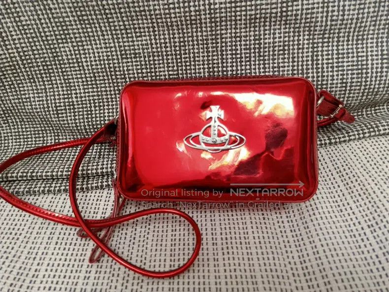 Vivienne Westwood Vivienne Westwood size os Patent leather red bag, Saturn lo Size ONE SIZE - 2 Thumbnail