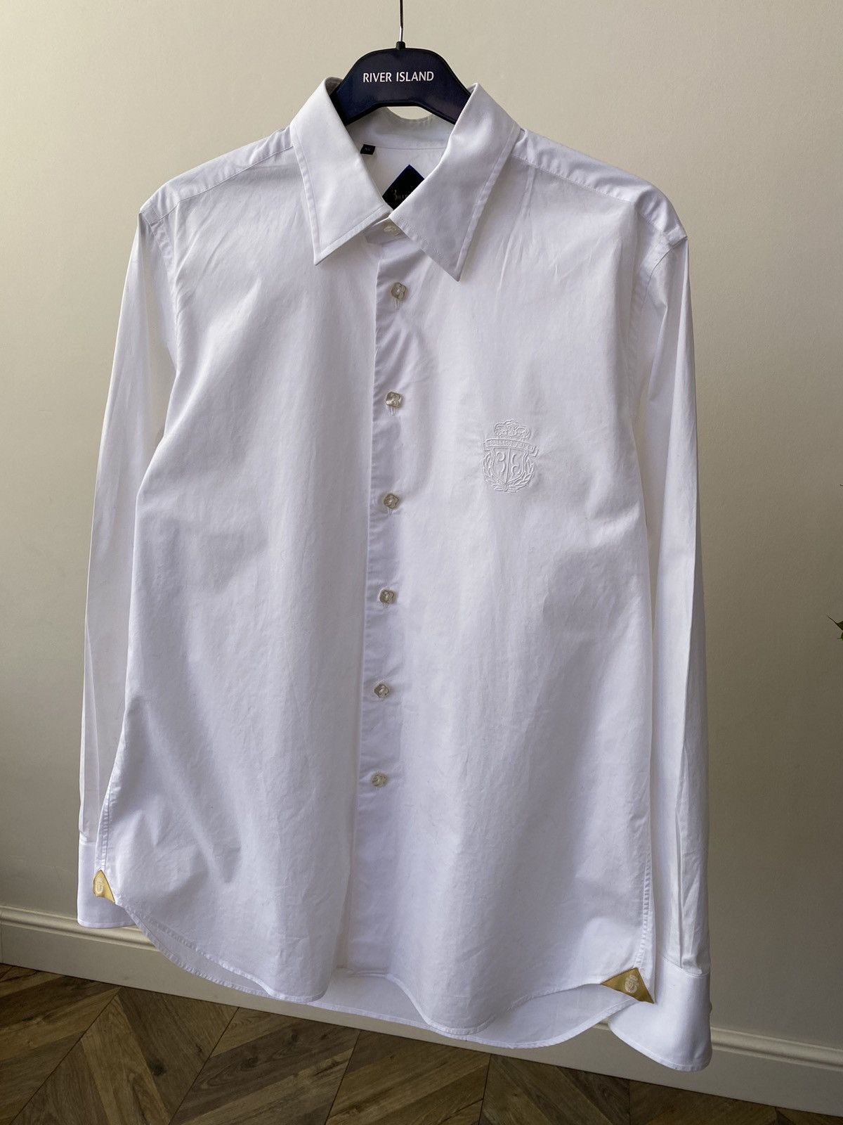 Billionaire Couture Vintage Billionaire White Luxury Button Up Shirt Size US XL / EU 56 / 4 - 6 Thumbnail