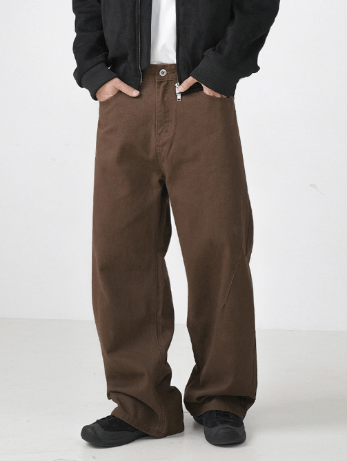 Japanese Brand × Jean Men's washed brown Maillard loose jeans Size US 32 / EU 48 - 1 Thumbnail
