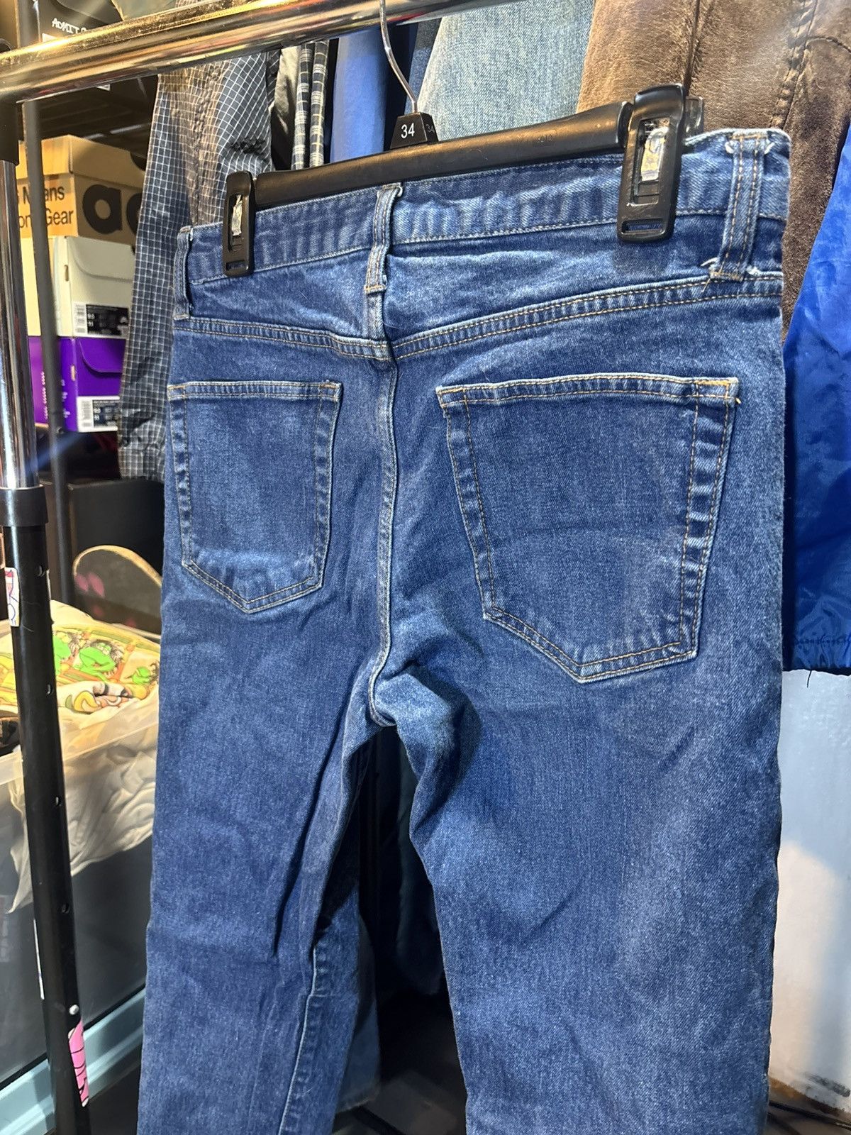 Forever 21 29x30 Dark Blue Skinny Fit Jeans Size US 29 - 4 Thumbnail