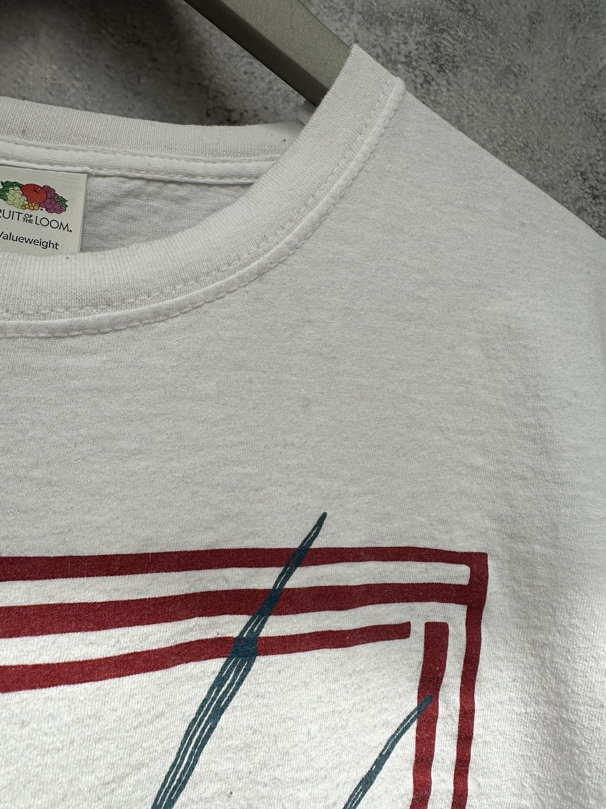 Fruit Of The Loom Sardegna Spider Y2k T-Shirt Big Logo White Tee FoTL Size US L / EU 52-54 / 3 - 9 Thumbnail