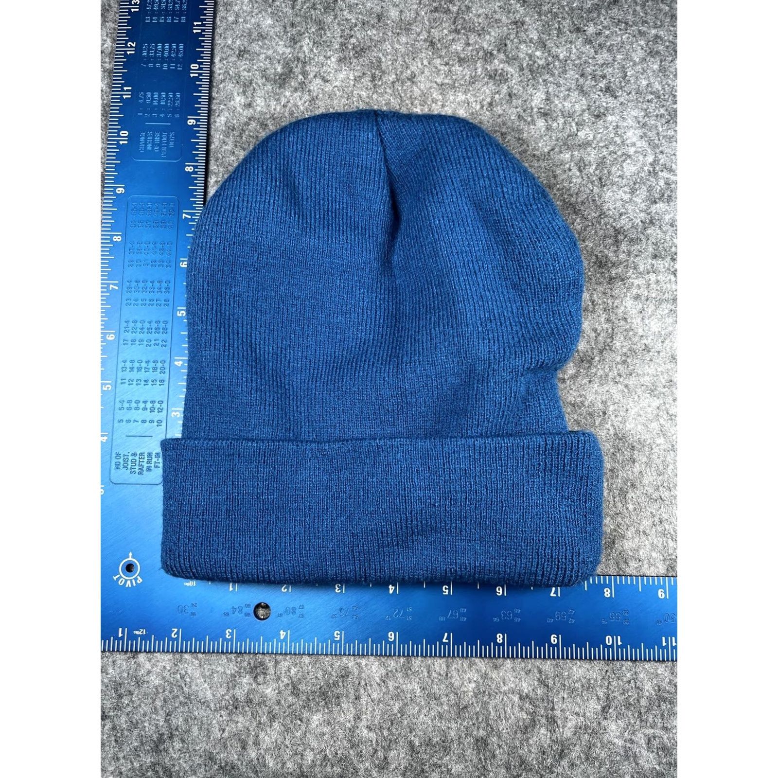 Vintage VINTAGE: No (excluded) 3M Thinsulate Beanie Mens M Blue Knit Insulated Thermal Stretch Winter Hat Shirt Size ONE SIZE - 3 Thumbnail