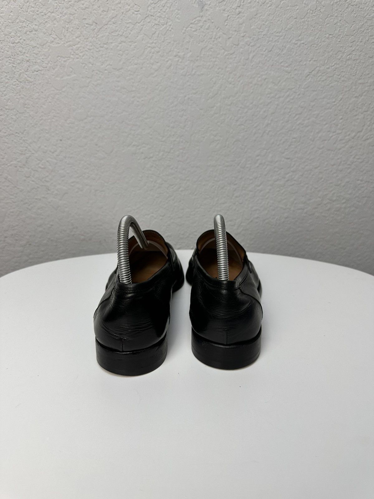 Silvano Sassetti Silvano Sassetti Shoes Blac Leather Loafers Italy Handmade Size US 7 / EU 40 - 4 Thumbnail