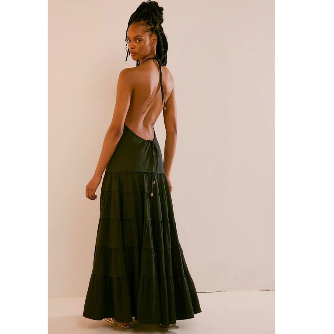 Free People New Somewhere Sunny Drop-Waist Boho Maxi Dress $118 XS Size XS / US 0-2 / IT 36-38 - 3 Thumbnail