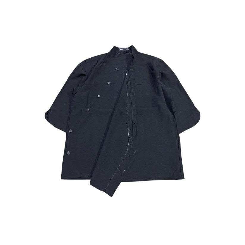 Japanese Brand 🔥Vintage M’s Collection Kimono Shirt Diagonal Hidden Buttons Size US L / EU 52-54 / 3 - 1 Thumbnail
