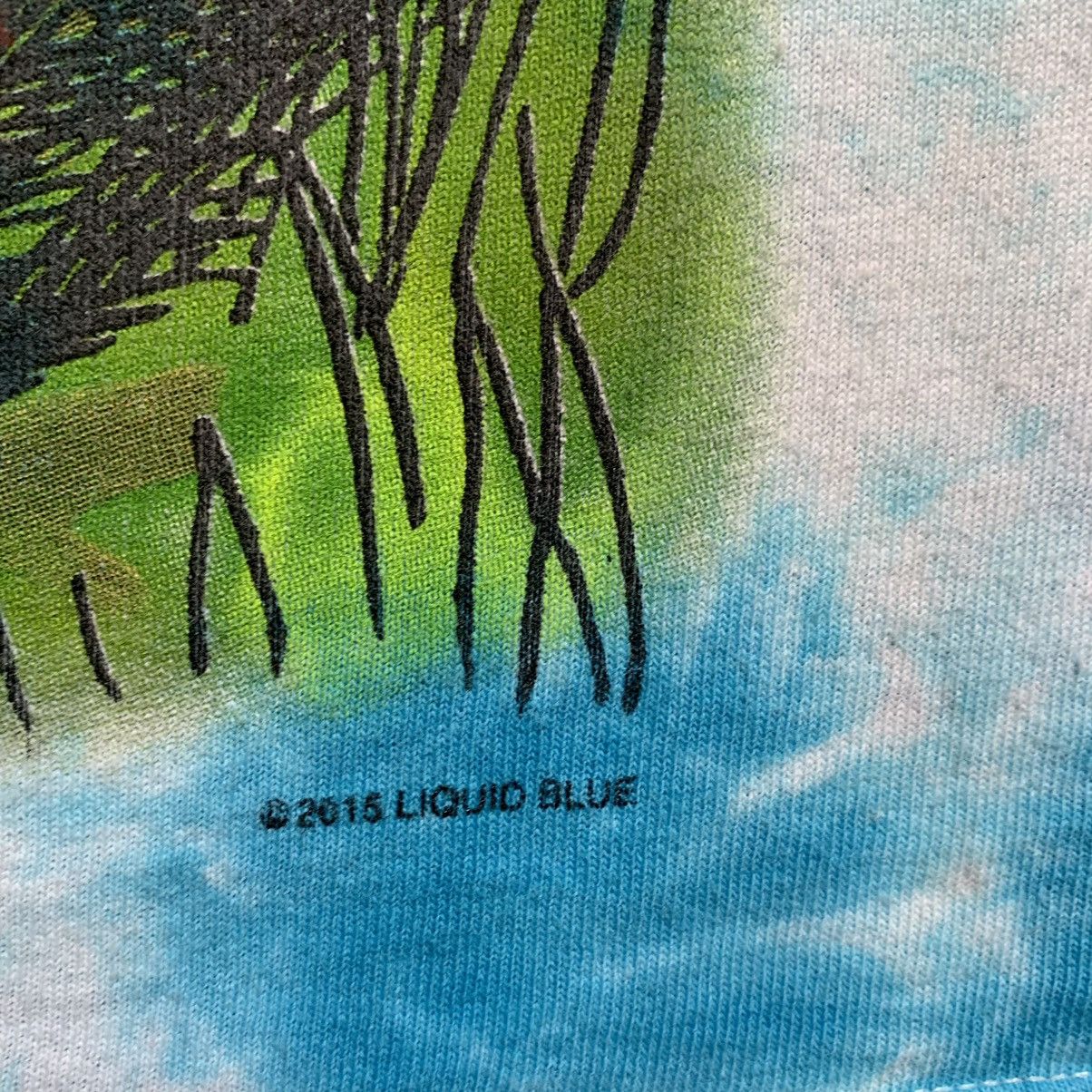 Liquid Blue Alice In Wonderland Full Print Tie-Dye T-Shirt Size US L / EU 52-54 / 3 - 5 Thumbnail