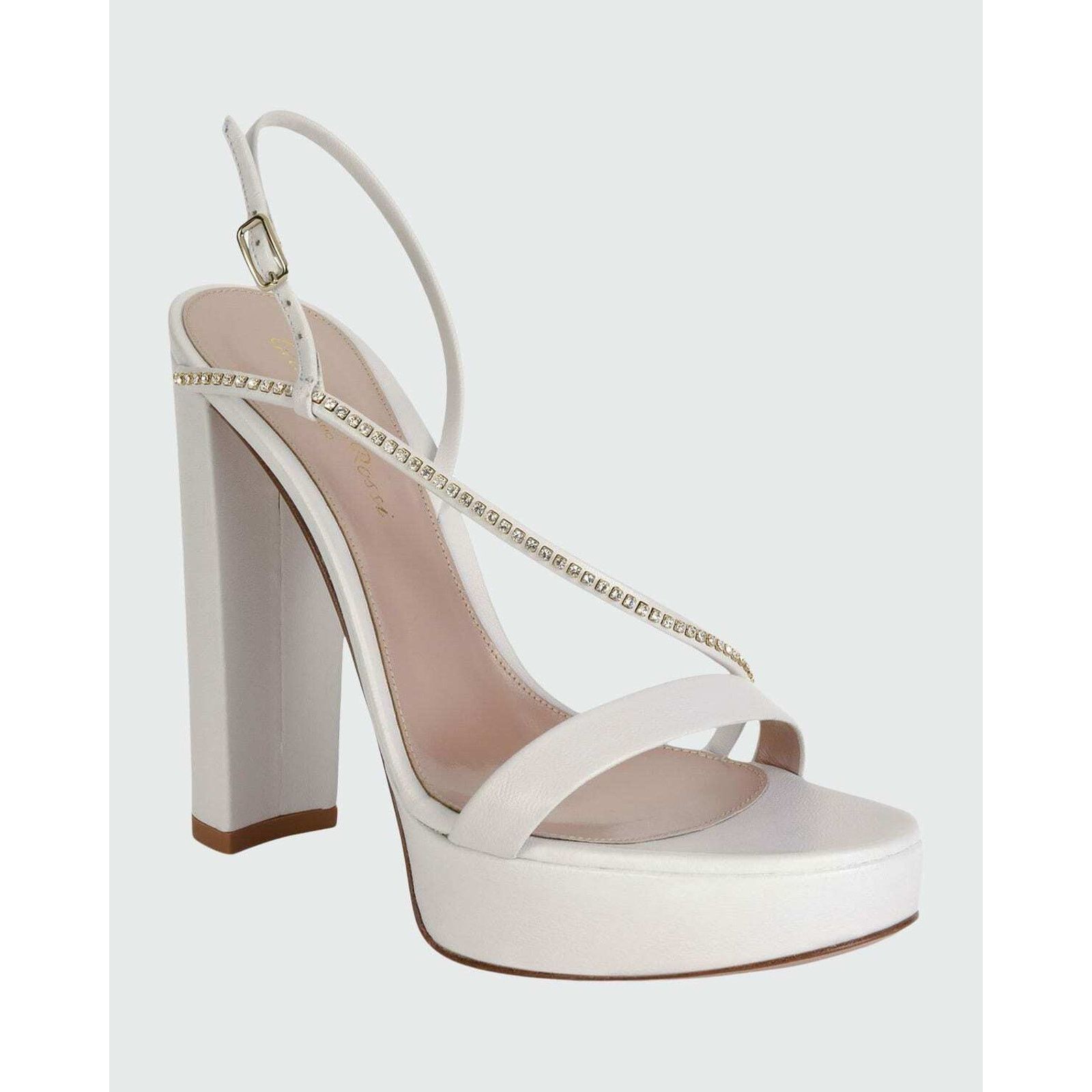 Gianvito Rossi Asymmetric Ankle Strap Platform Sandal Heel Pump 42 Size US 12 / IT 42 - 2 Thumbnail