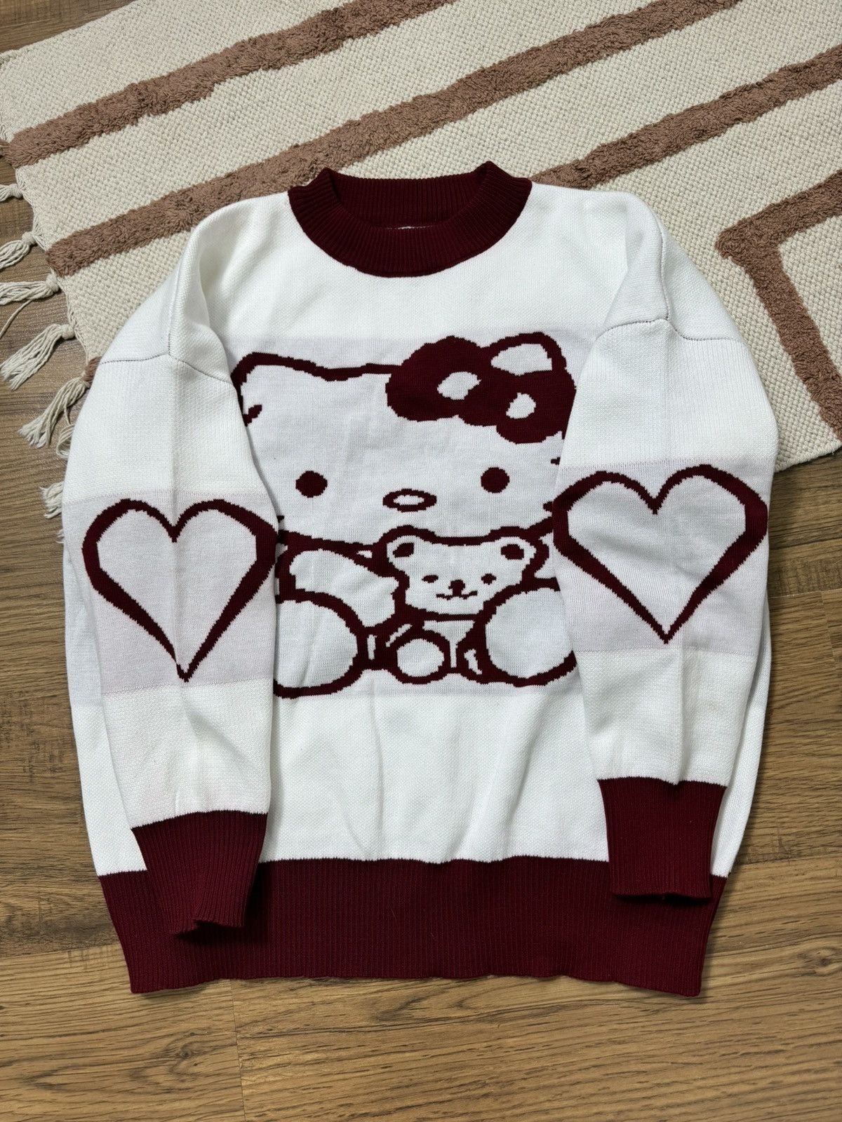 Cartoon Network HELLO KITTY KNITTED CUTE SWEATER Size M / US 6-8 / IT 42-44 - 4 Thumbnail