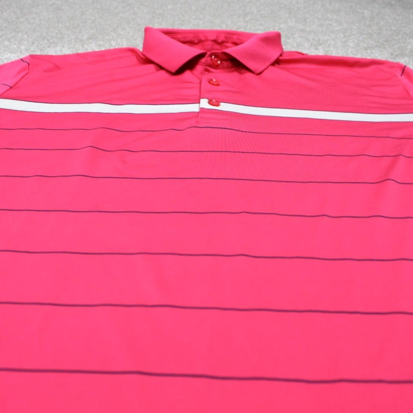 Callaway Callaway Polo Shirt Mens Large Pink/Blue Opti-Dri Short Sleeve Golf Pullover Shirt Size US L / EU 52-54 / 3 - 6 Thumbnail