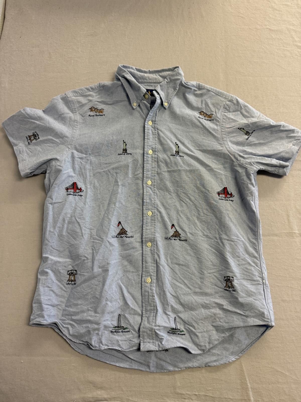 Polo Ralph Lauren Polo Ralph Lauren US National Monuments Oxford Mens Shirt -L Size US L / EU 52-54 / 3 - 1 Thumbnail
