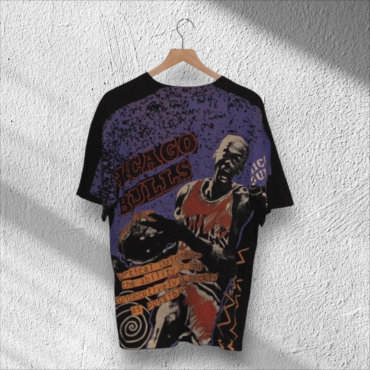 Vintage Vintage Michael Jordan Chicago Bulls All Over Print Shirt Size US XL / EU 56 / 4 - 2 Thumbnail