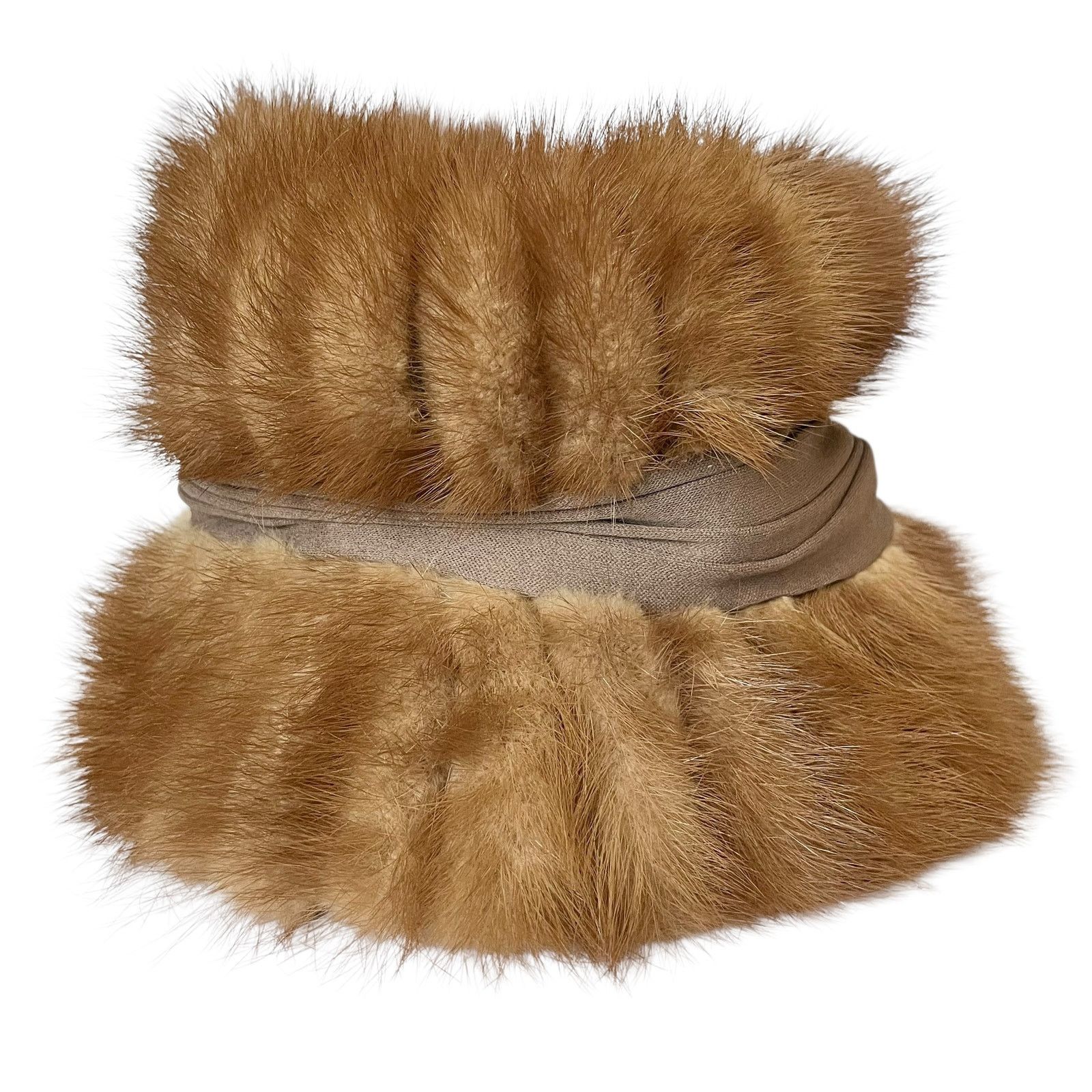 Vintage Vintage Pastel Mink Fur Silk Band Mr Sheldon Bucket Hat Size ONE SIZE - 3 Thumbnail