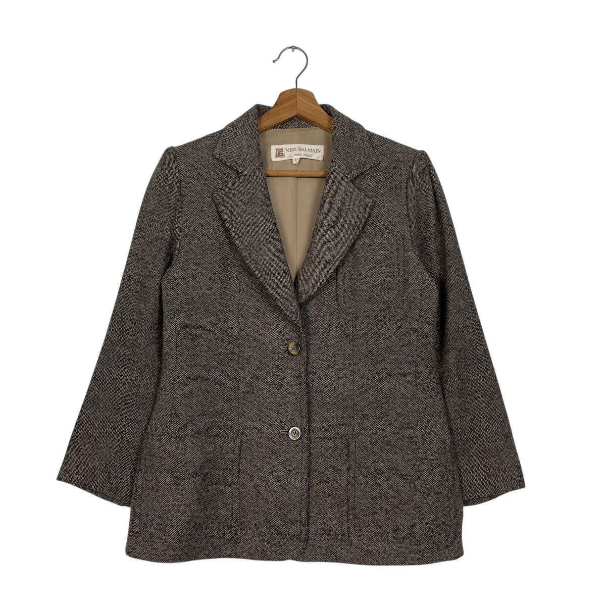 Pierre Balmain Miss Balmain Houndstooth Jacket Size S / US 4 / IT 40 - 1 Thumbnail