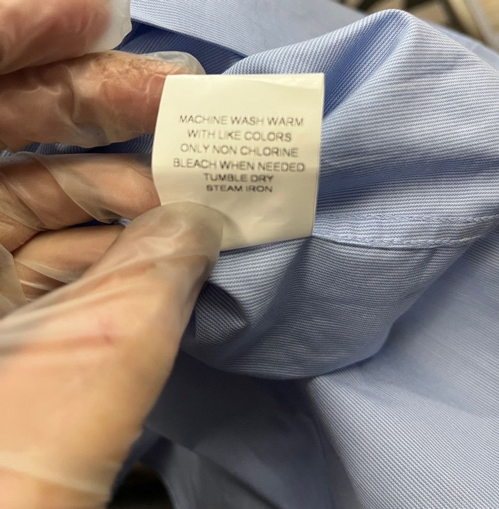 DKNY Men's DKNY Dress Shirt Size 15 1/2 34-35 Light Blue Size US S / EU 44-46 / 1 - 5 Thumbnail