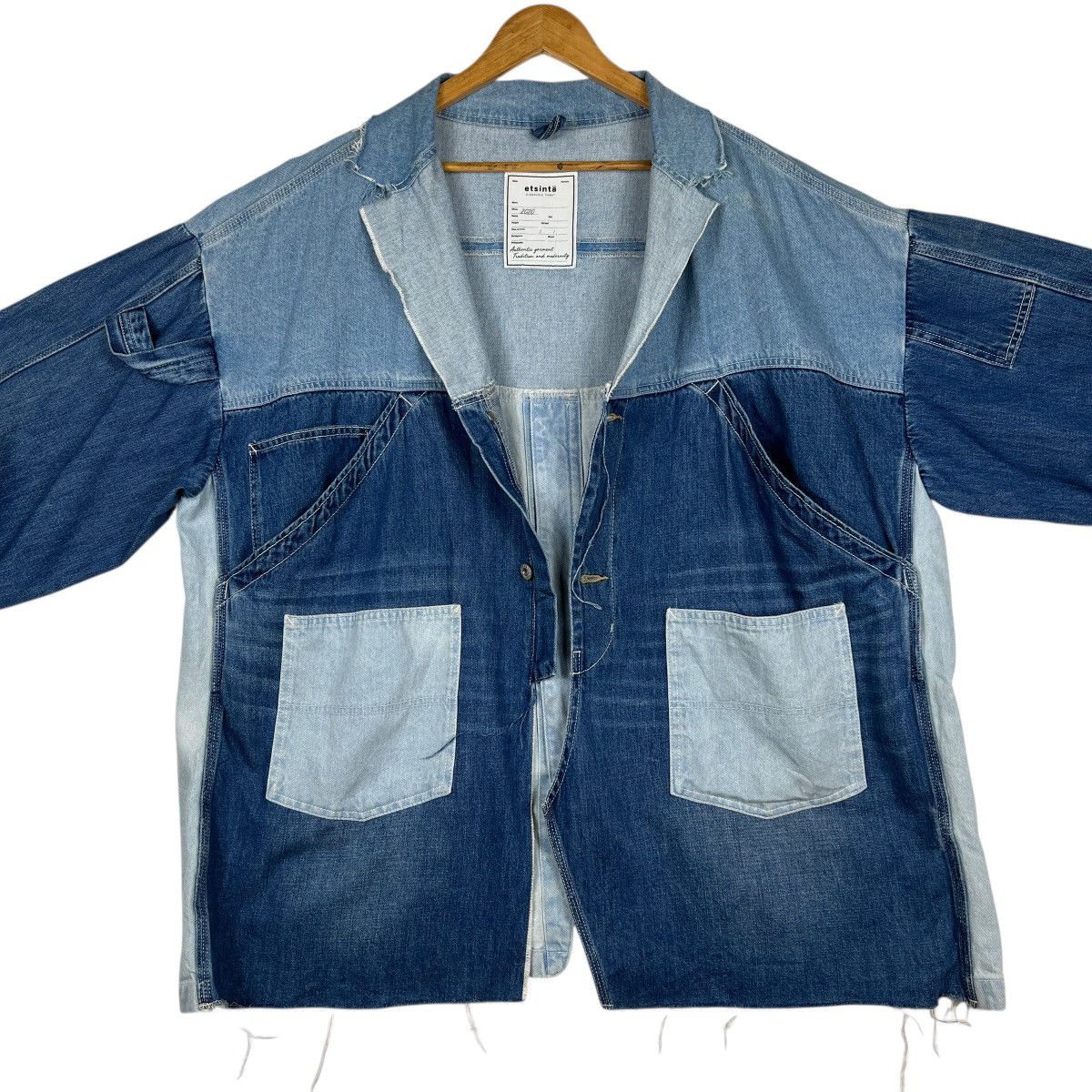 Ciaopanic Etsinta by Ciaopanic Denim Patchwork Jacket Size US L / EU 52-54 / 3 - 9 Thumbnail