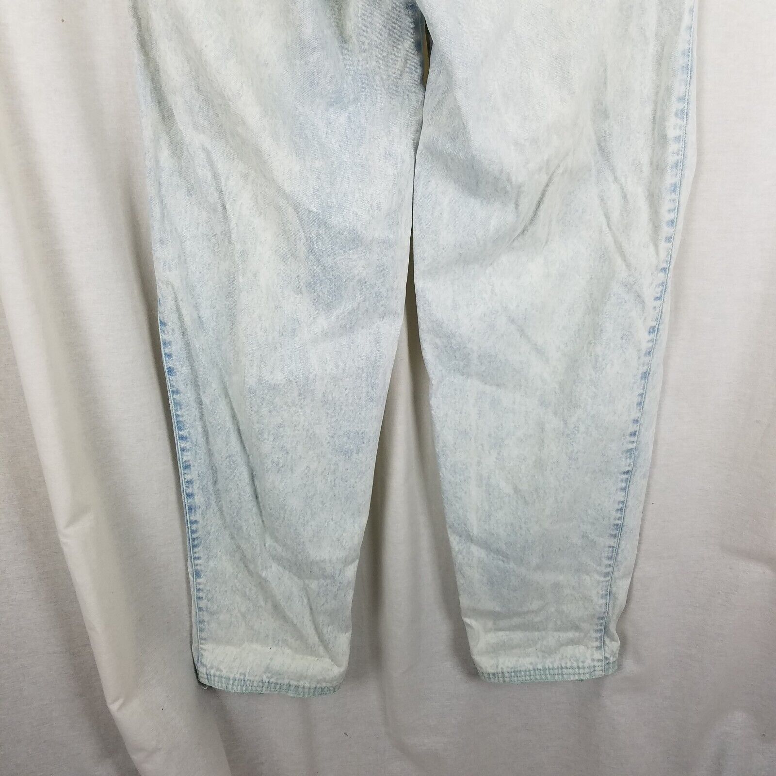 UNIONBAY Vtg UnionBay Buckle Back High Waist Acid Bleached Jeans Pant Size 33" - 4 Thumbnail