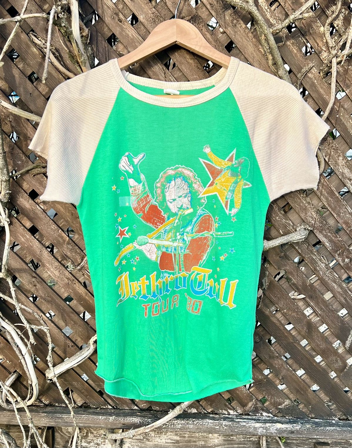 image of Extremely Vintage Jethro Tull Tour Shirt Small in Green, Men's