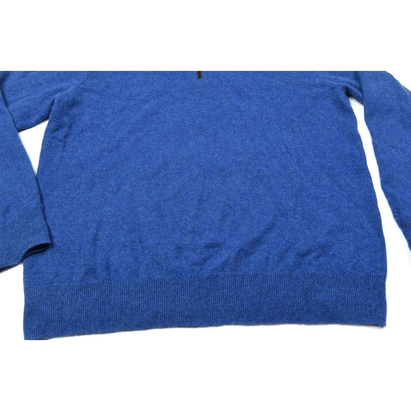 Y/Project The Cashmere Project 1/4 Zip Sweater Blue Long Sleeve Pullover Mens Large Size US L / EU 52-54 / 3 - 4 Thumbnail