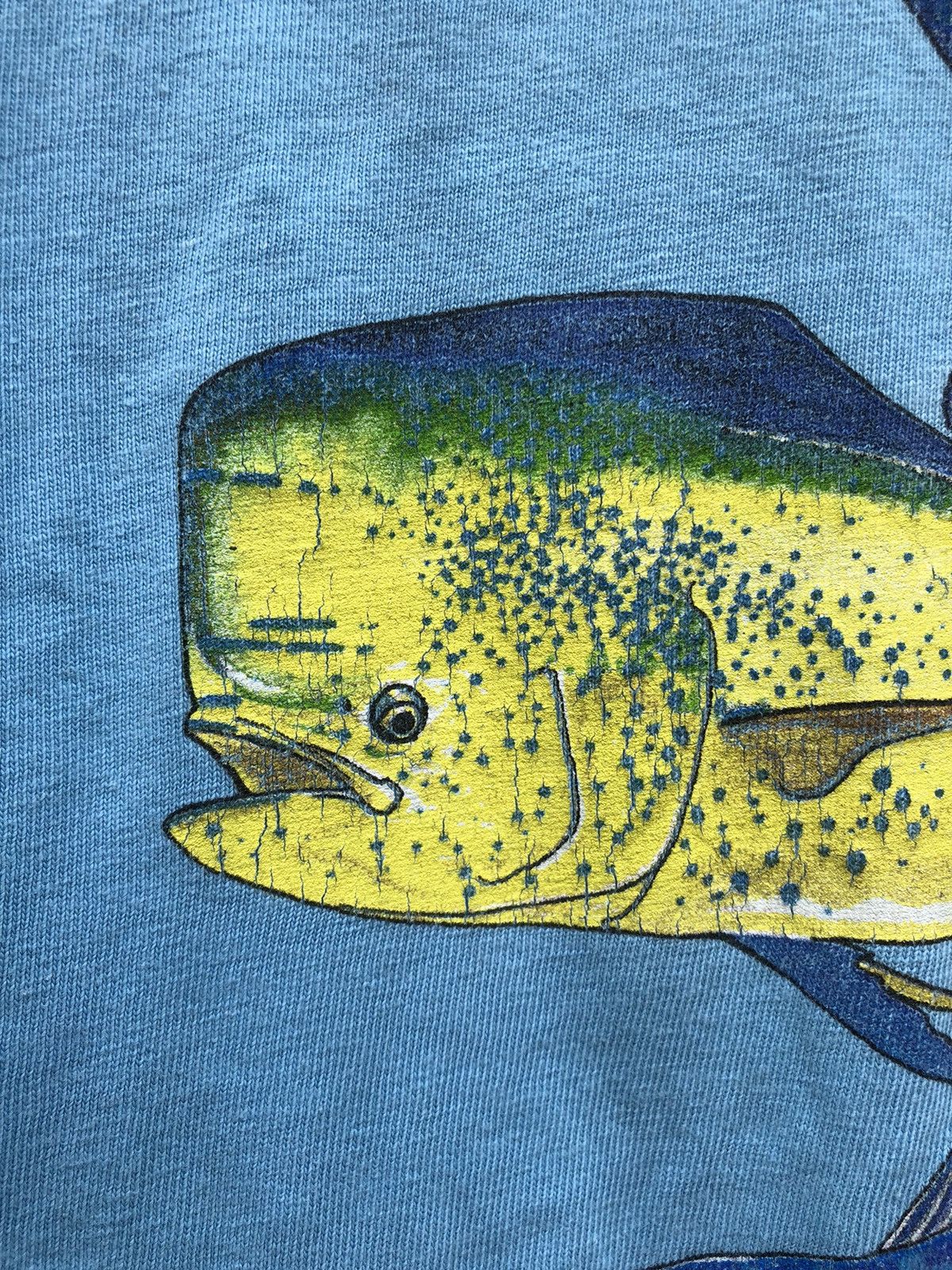 Vintage Vintage Guy Harvey Backhit Single Pocket Tee Size US XXL / EU 58 / 5 - 8 Thumbnail