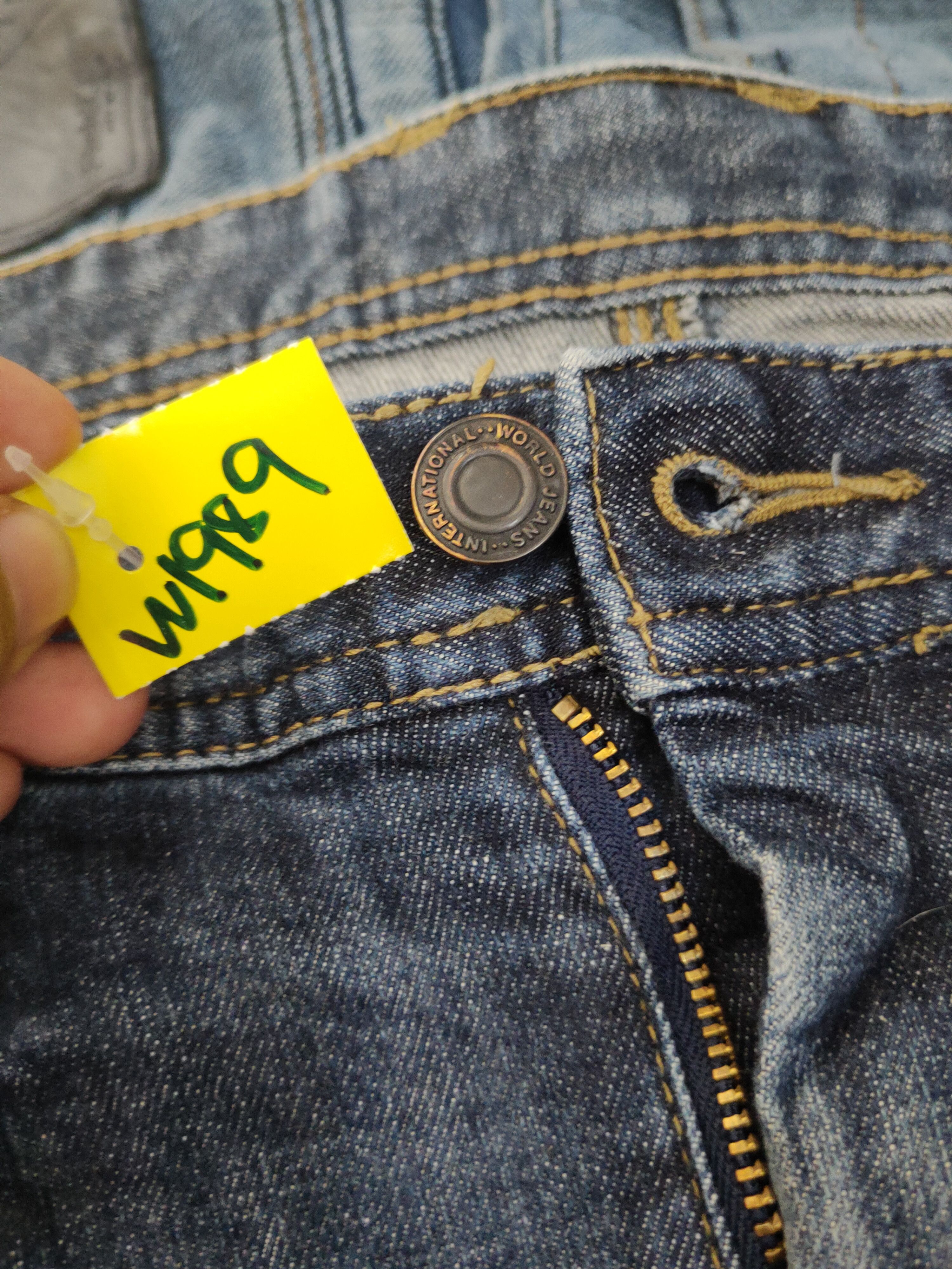 Japanese Brand Evenriver Distressed Ripped denim cargoJeans #W1989 Size 32" / US 10 / IT 46 - 17 Thumbnail