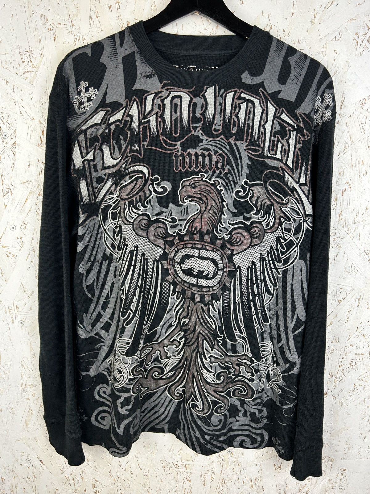 Ecko Unltd. 00s Ecko Unlimited Affliction Style AOP Waffle Long Sleeve L Size US L / EU 52-54 / 3 - 1 Thumbnail