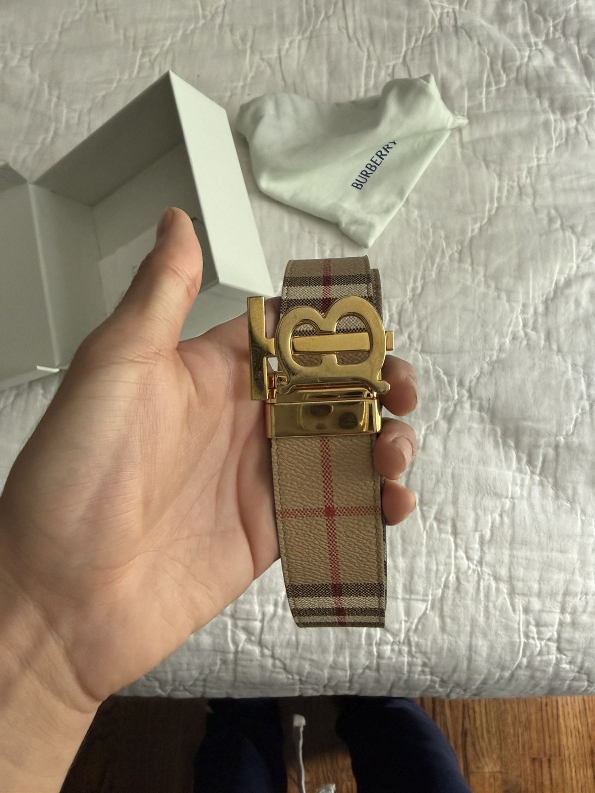 Burberry Burberry reversible belt Size 32 - 2 Thumbnail