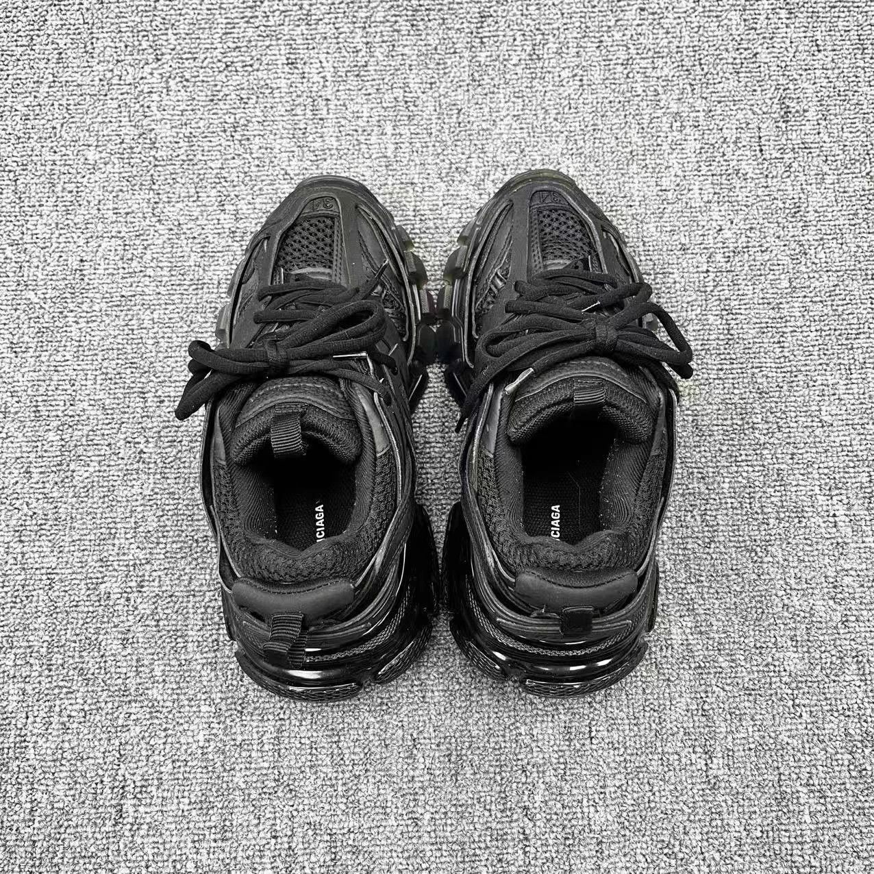 Balenciaga Balenciaga Track Black Trainer 34 (Fits 34-35) Size US 4 / IT 34 - 3 Thumbnail