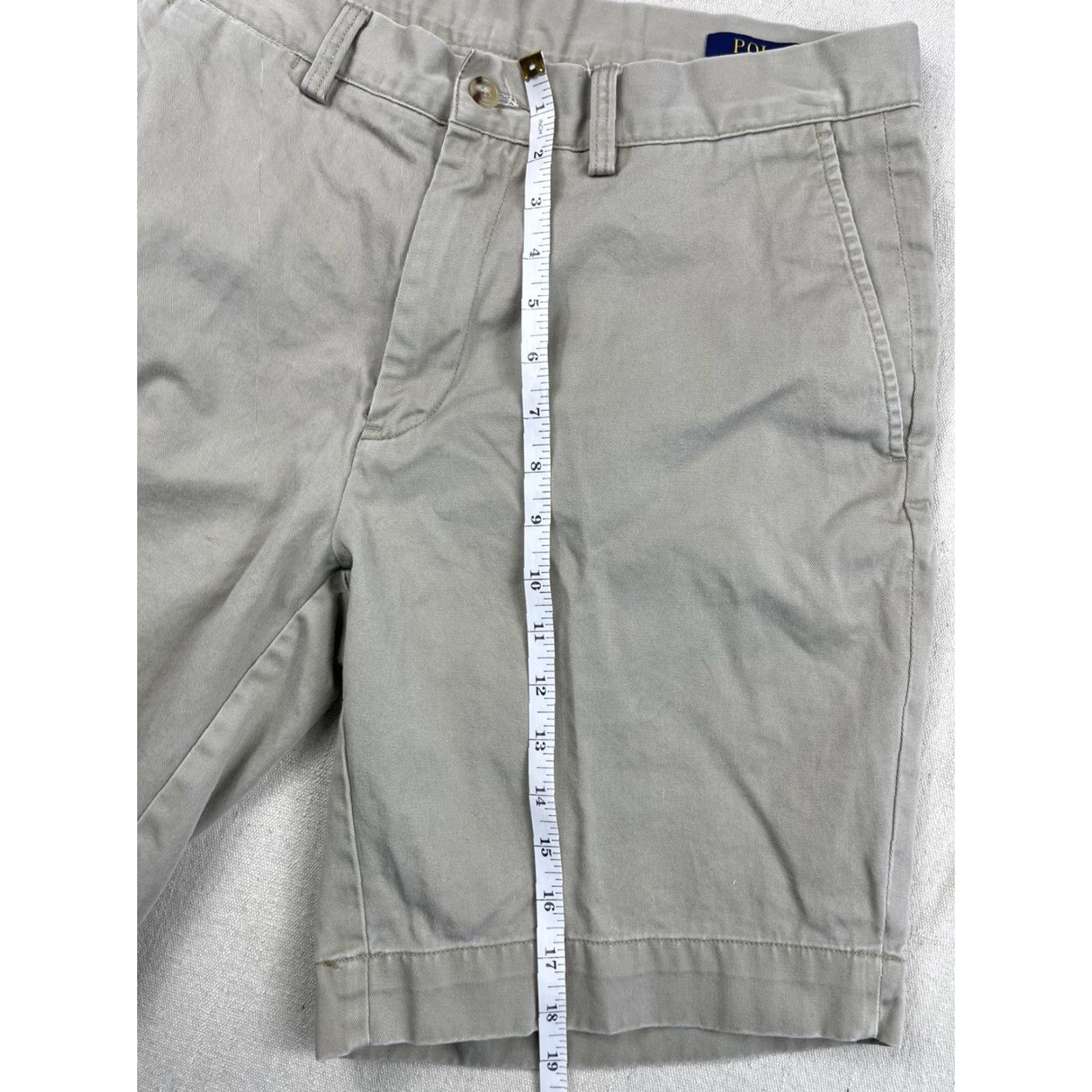 Polo Ralph Lauren Polo Ralph Lauren Men's Golf Shorts 33 Beige Classic Flat Front Cotton Twill Casual Chino Size US XS / EU 42 / 0 - 7 Thumbnail