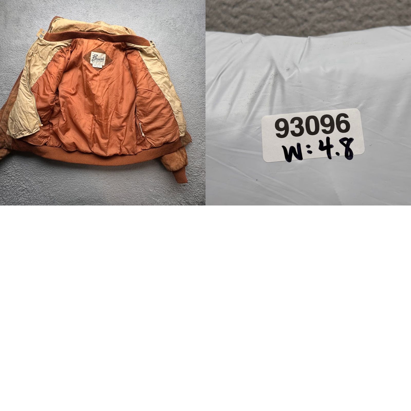 Ben Sherman VINTAGE Bermans Suede Leather Heavy Hooded Jacket Mens L Brown Bomber Jacket Size US L / EU 52-54 / 3 - 10 Thumbnail