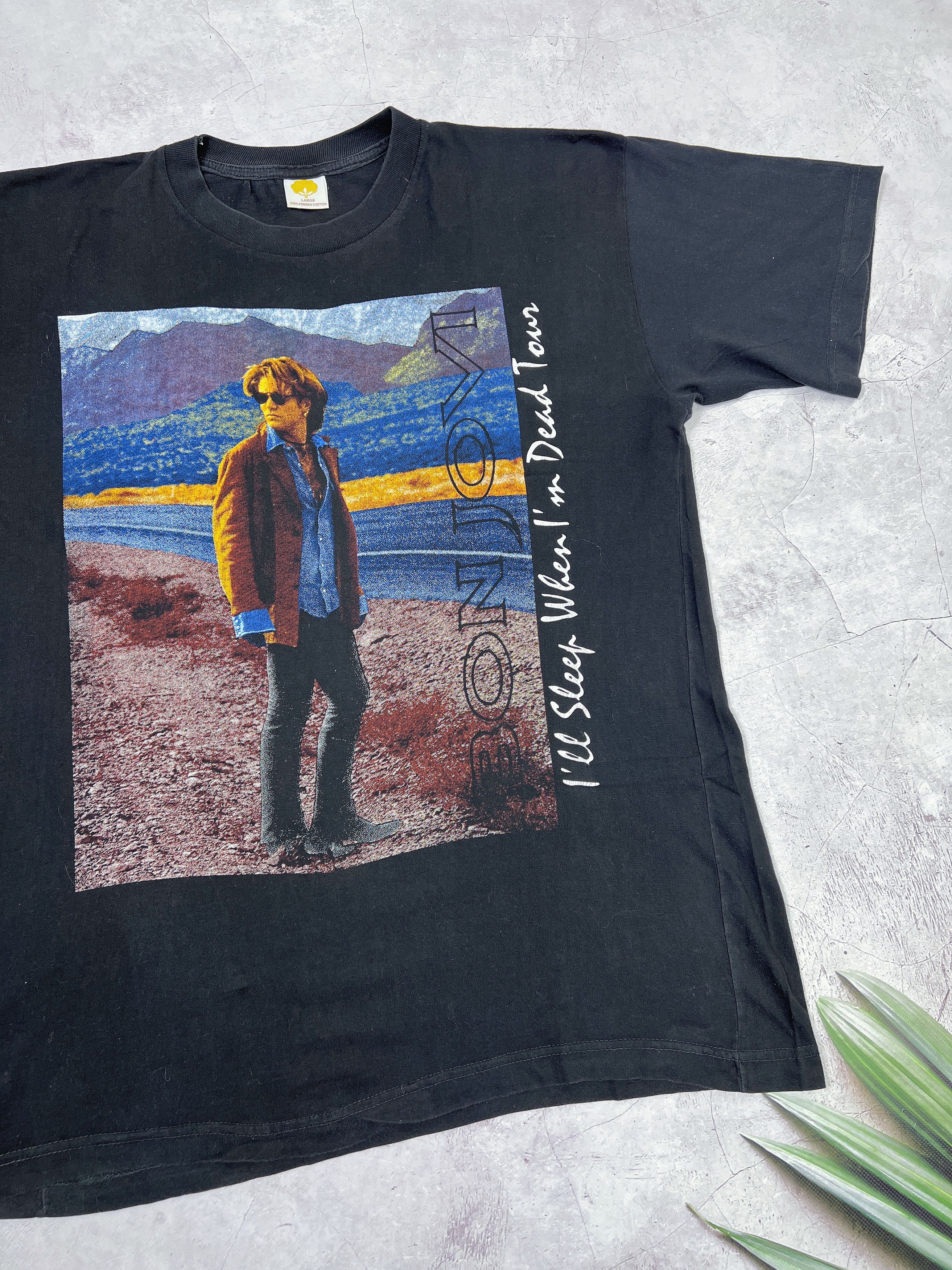 Band Tees × Bon Jovi × Vintage Bon Jovi T-Shirt 1993 I'll Sleep When I'm Dead Size US L / EU 52-54 / 3 - 4 Thumbnail